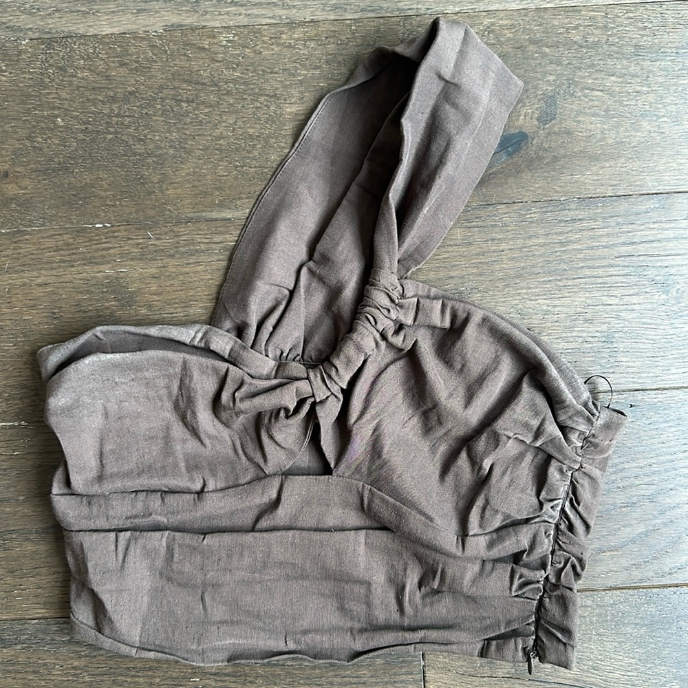 Zara one strap crop top